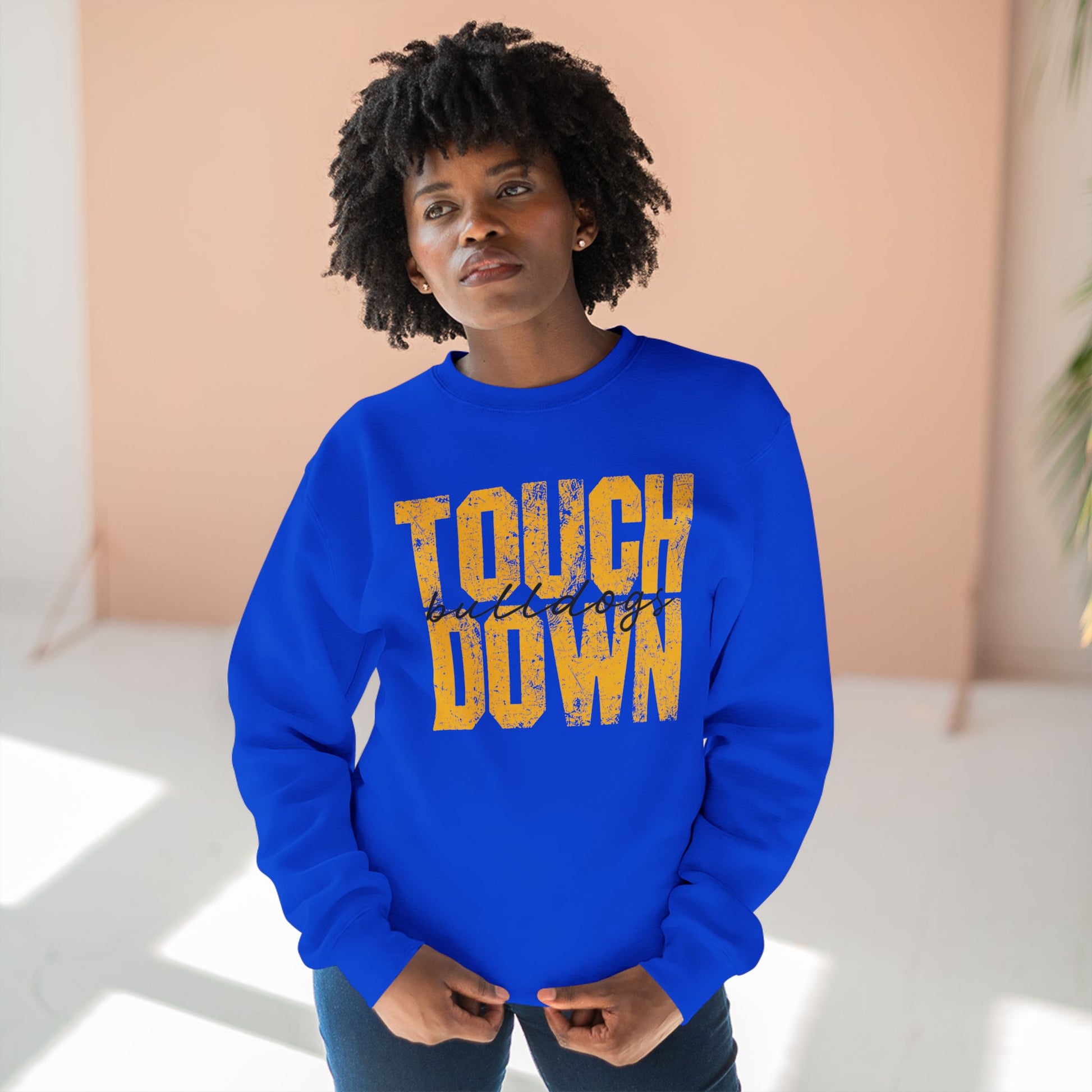 Touchdown Bulldogs Football Crewneck