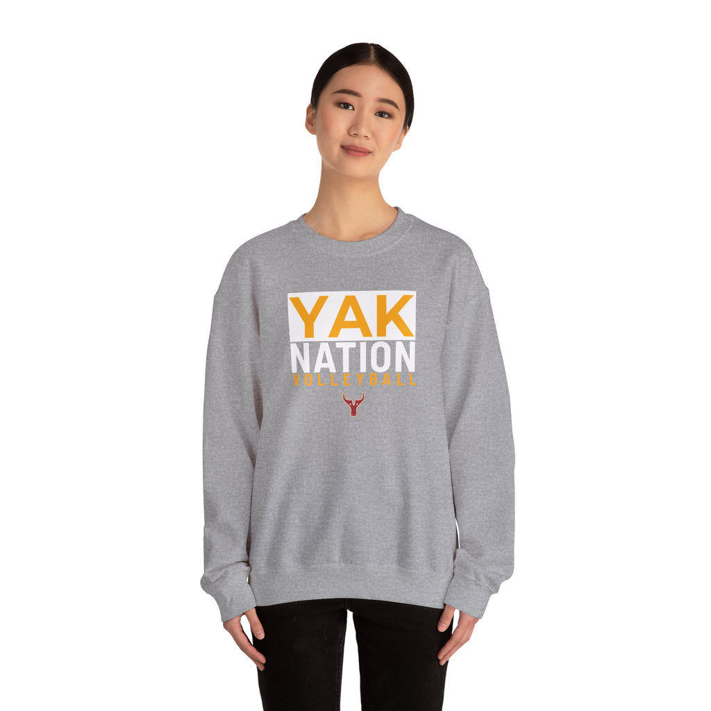 Yak Nation Volleyball Crewneck Sweatshirt