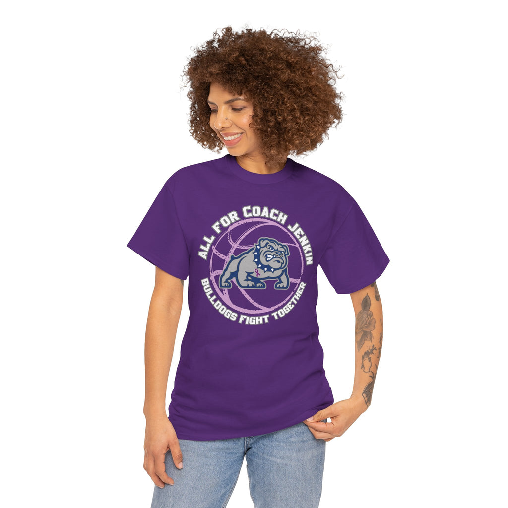 One sided with Bulldog T shirt — All for Coach Jenkin