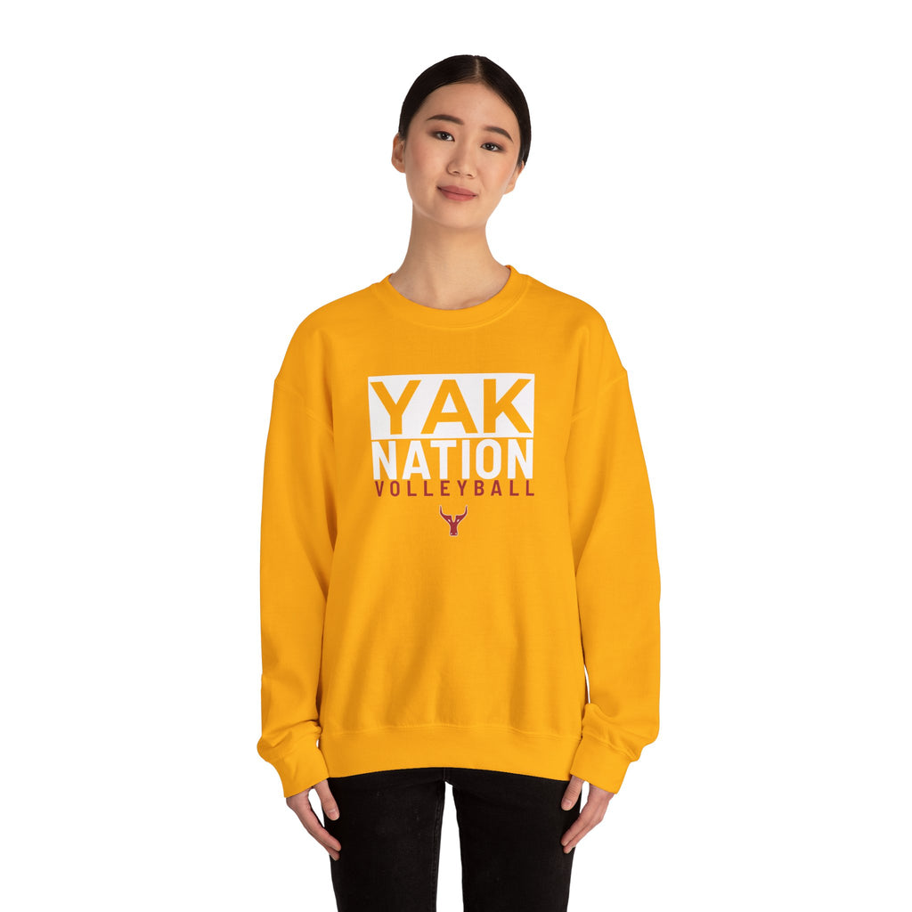 Yak Nation Volleyball Crewneck Sweatshirt