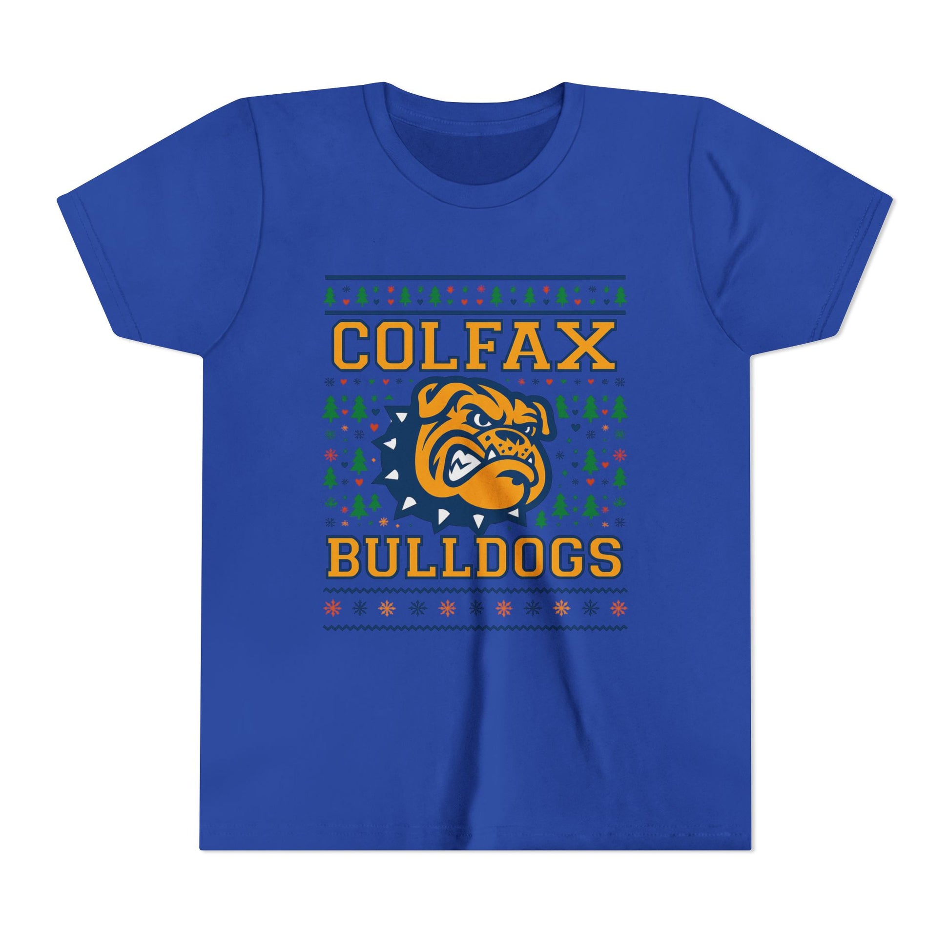 Colfax Bulldogs Ugly Sweater Youth Holiday Tee