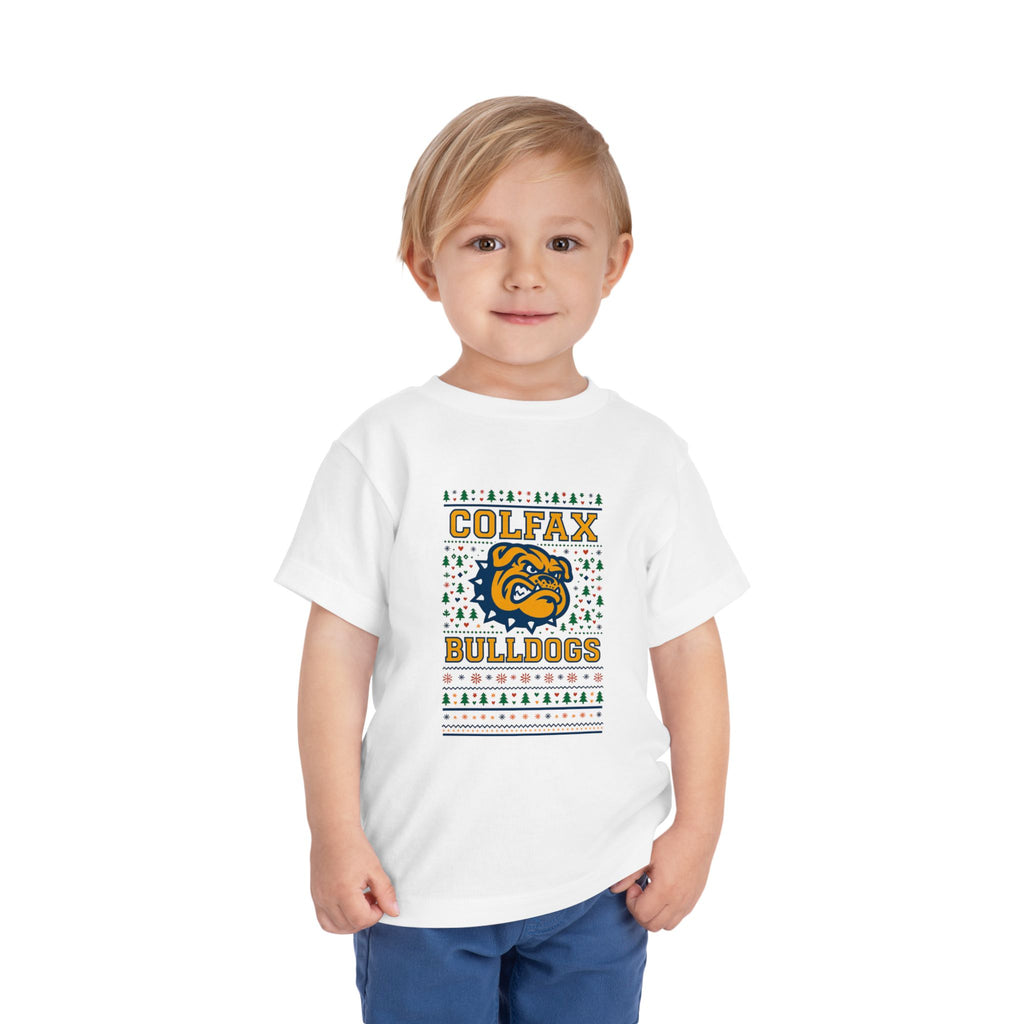 Colfax Bulldogs Ugly Sweater Toddler Tee