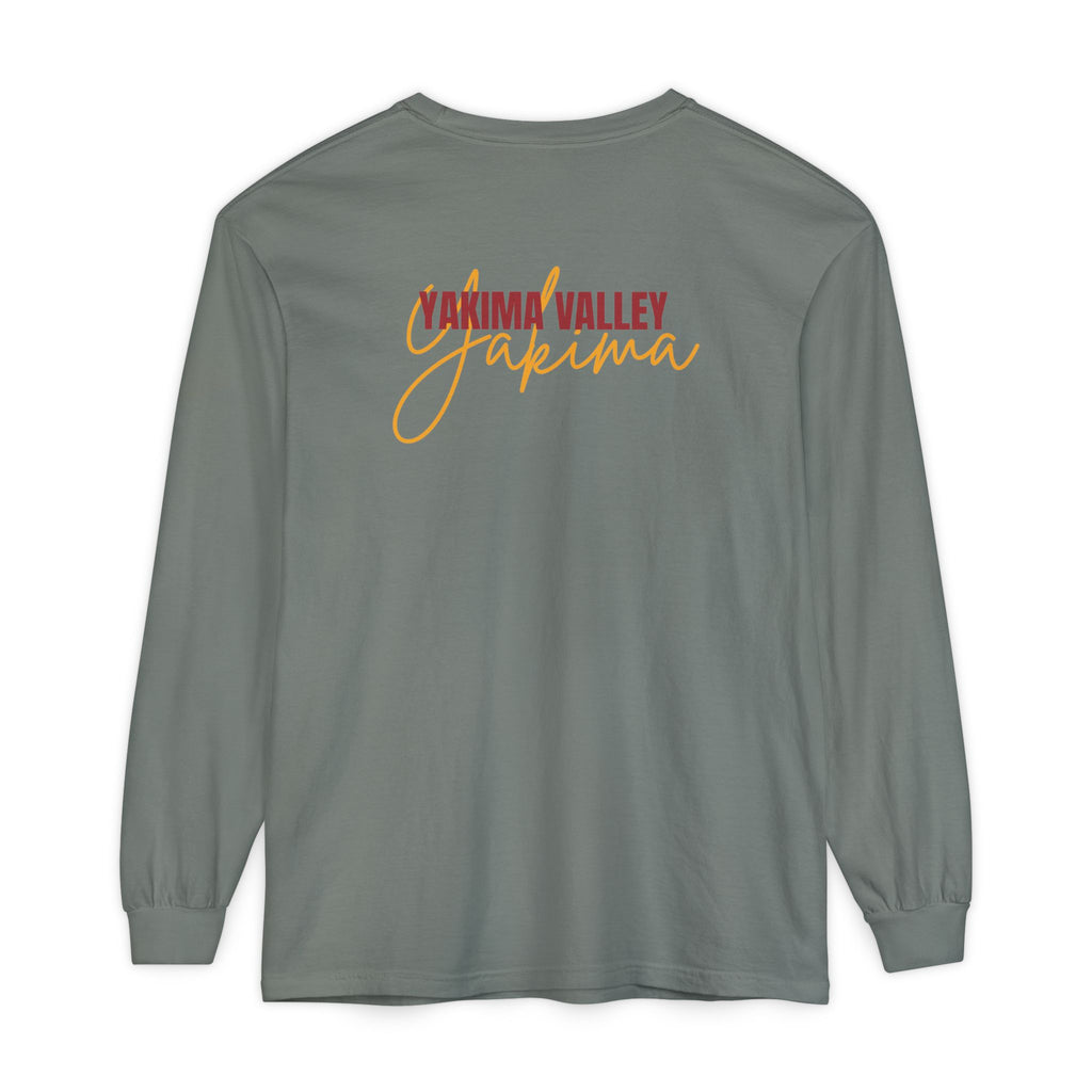 Unisex Volleyball Long Sleeve Tee, Garment-Dyed T-Shirt for Sports Fans, Yakima Valley Apparel, Casual Wear, Great for Gifts