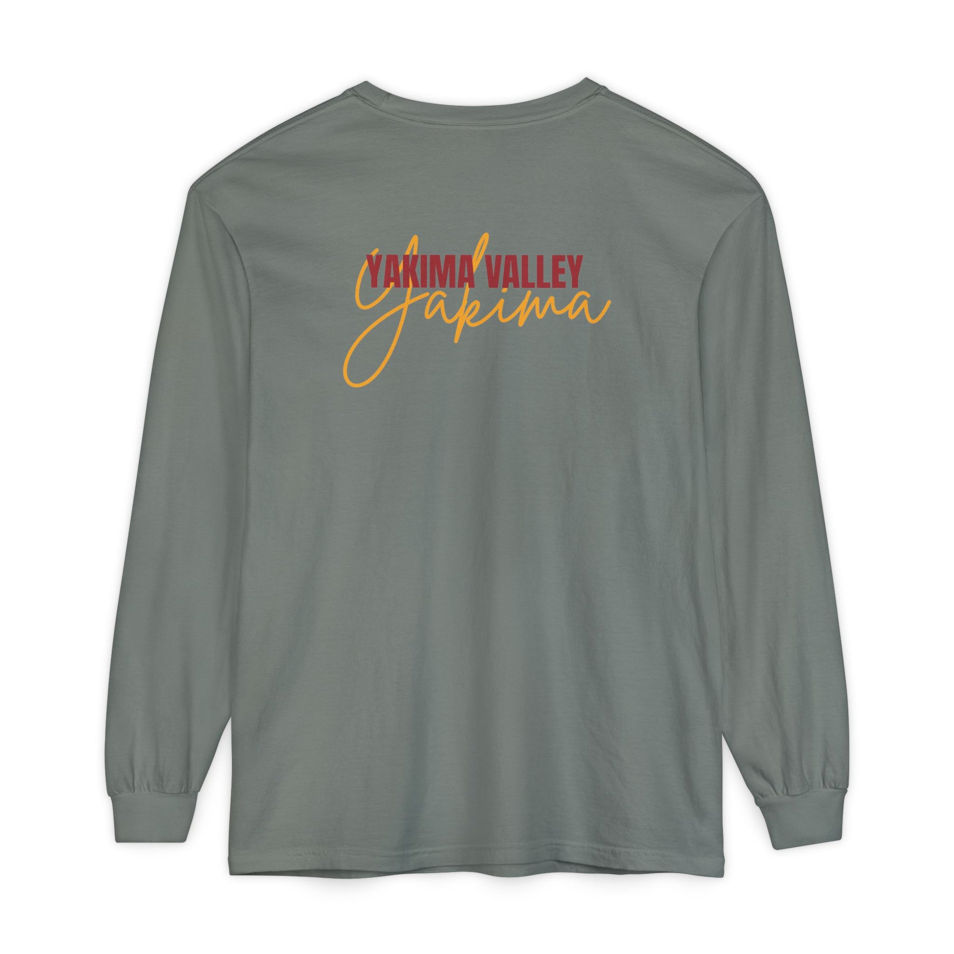 Unisex Volleyball Long Sleeve Tee, Garment-Dyed T-Shirt for Sports Fans, Yakima Valley Apparel, Casual Wear, Great for Gifts