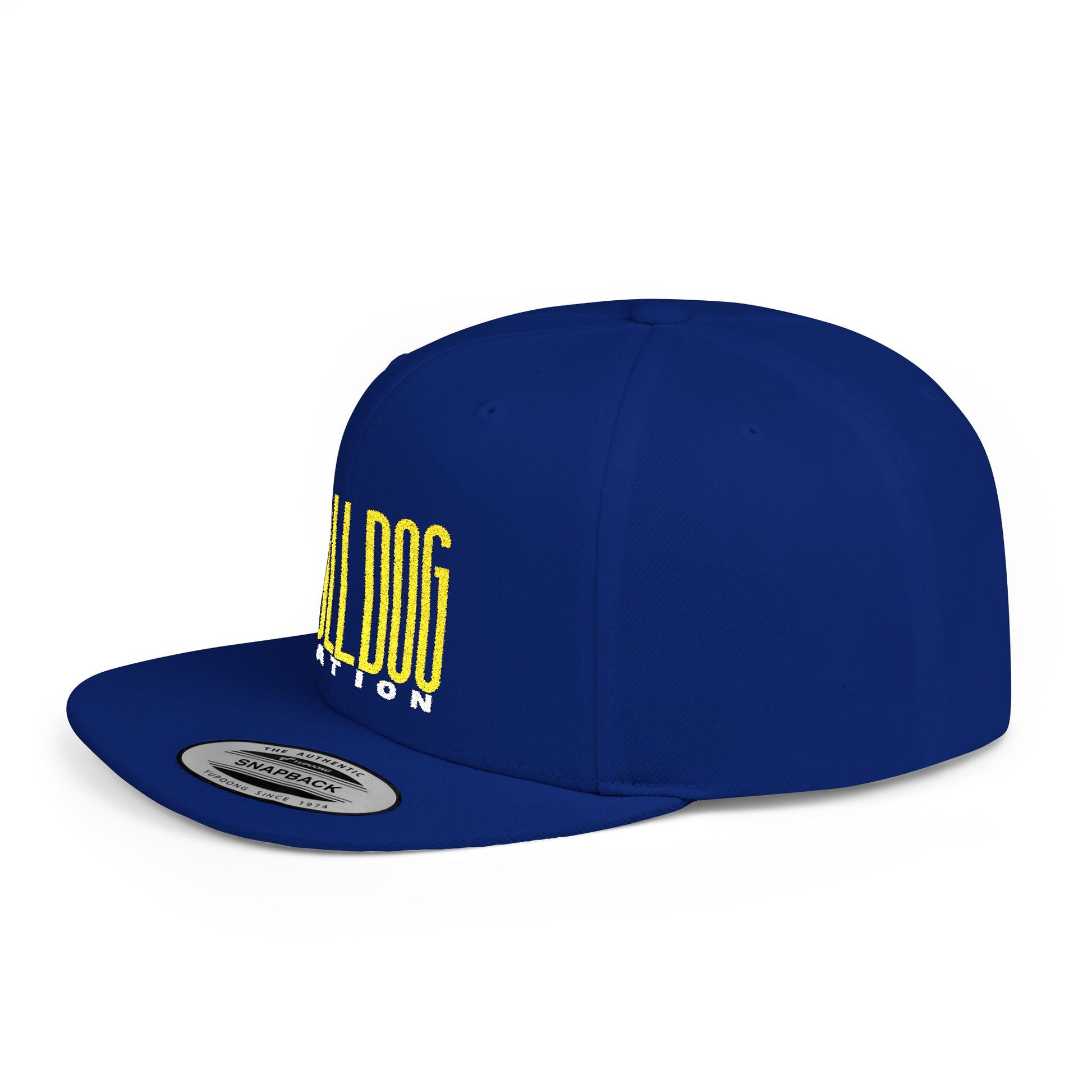 Bulldog Nation Flat Bill Snapback Cap