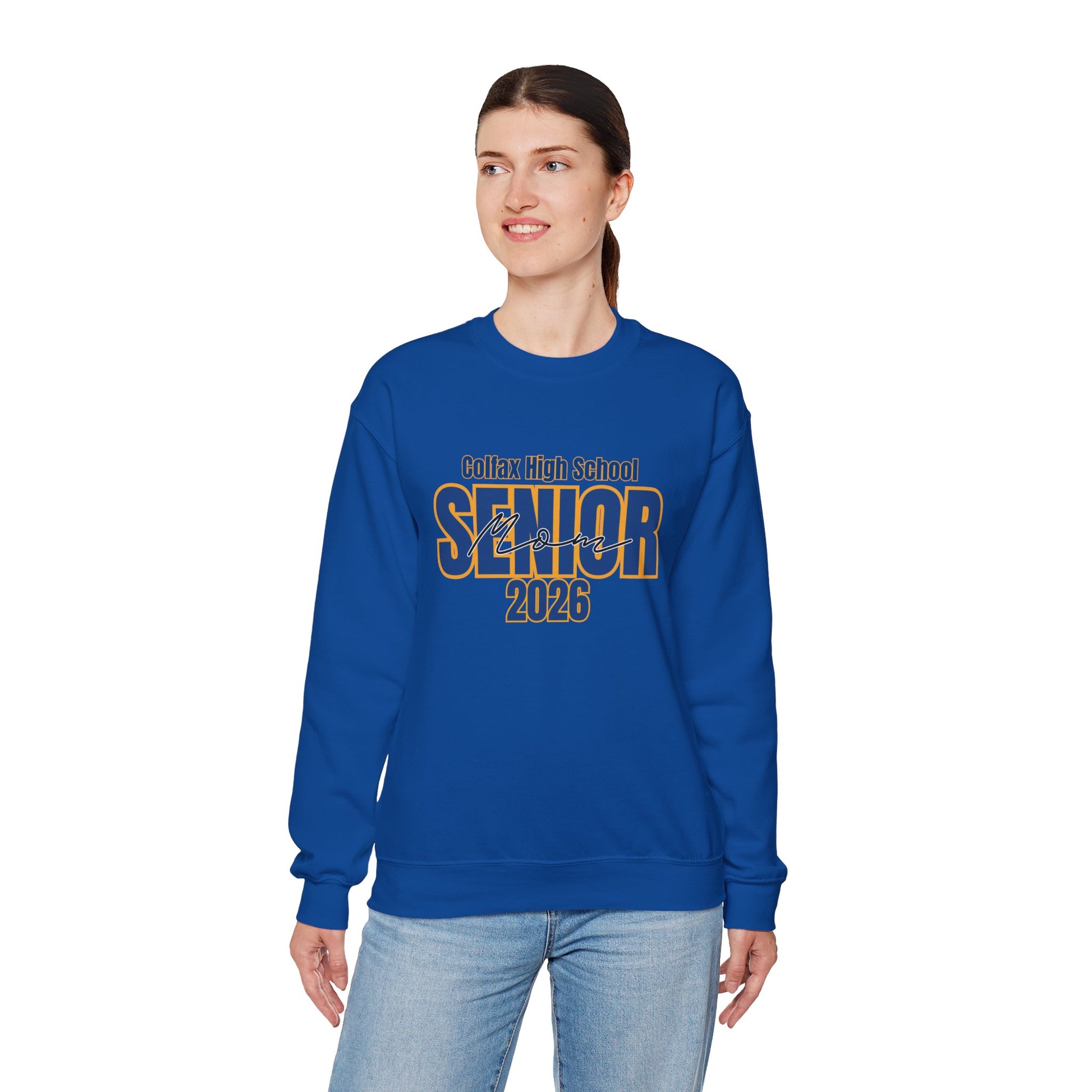 2026 Colfax High School Senior Mom Crewneck Sweatshirt