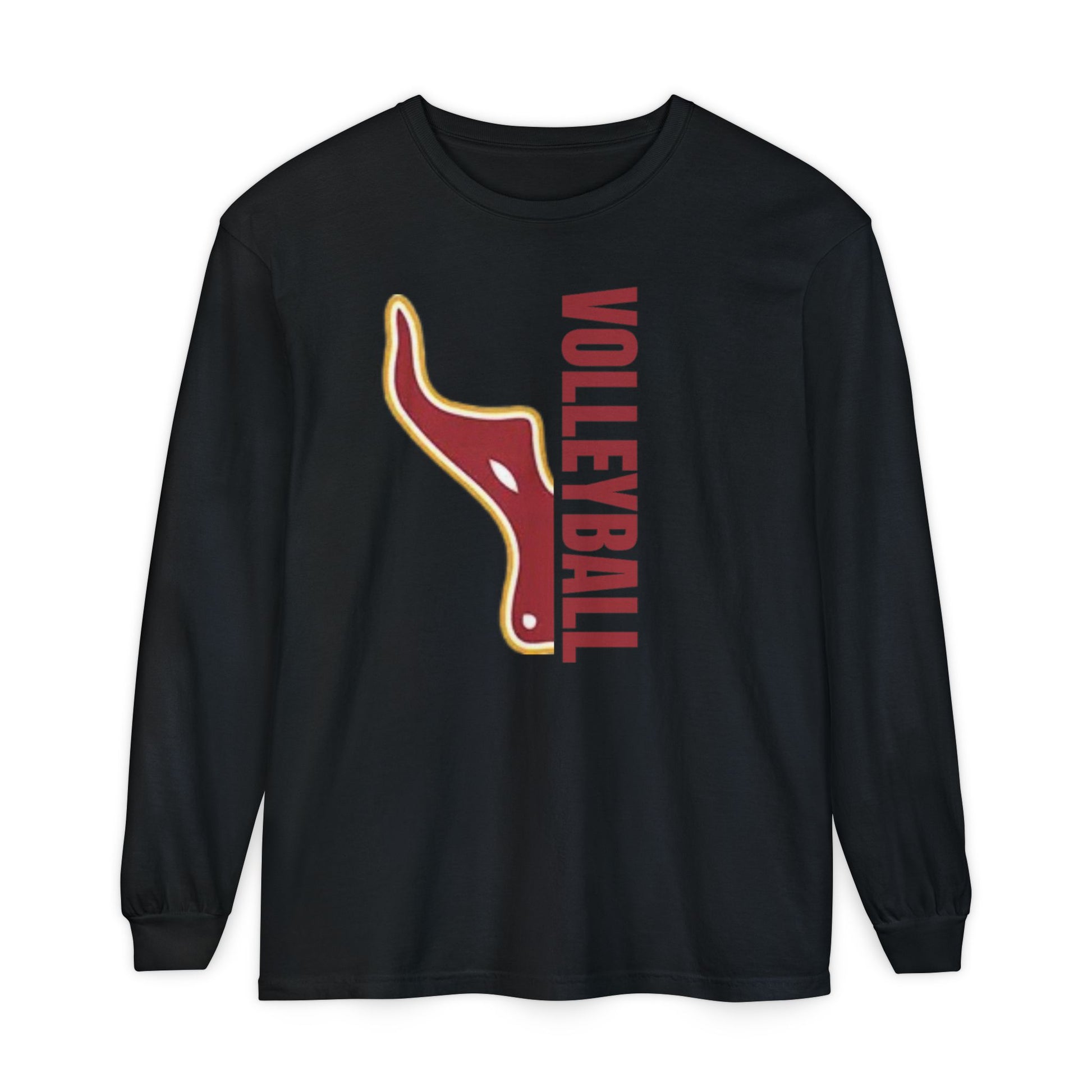 Unisex Volleyball Long Sleeve Tee, Garment-Dyed T-Shirt for Sports Fans, Yakima Valley Apparel, Casual Wear, Great for Gifts