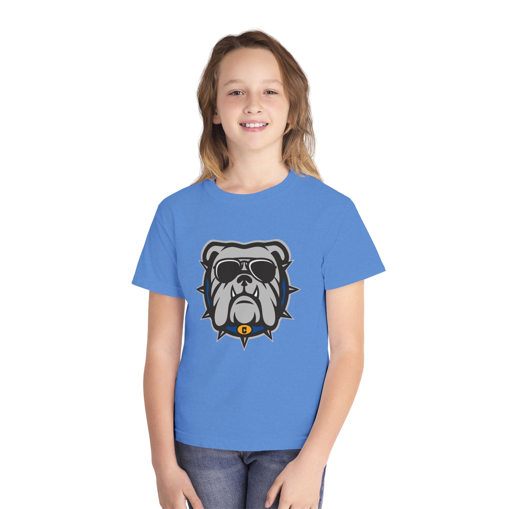 Cool Bulldog Graphic Youth Tee