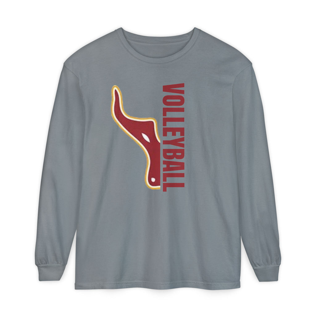 Unisex Volleyball Long Sleeve Tee, Garment-Dyed T-Shirt for Sports Fans, Yakima Valley Apparel, Casual Wear, Great for Gifts