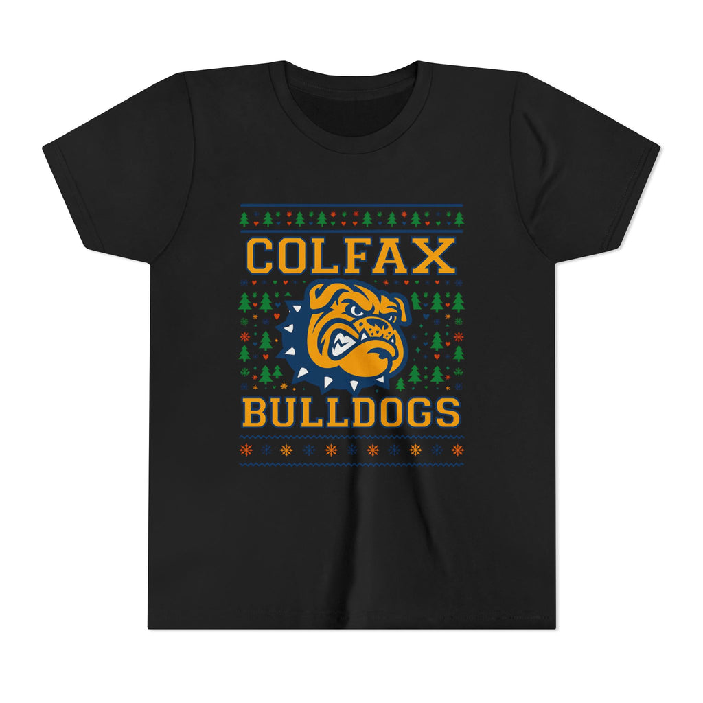 Colfax Bulldogs Ugly Sweater Youth Holiday Tee