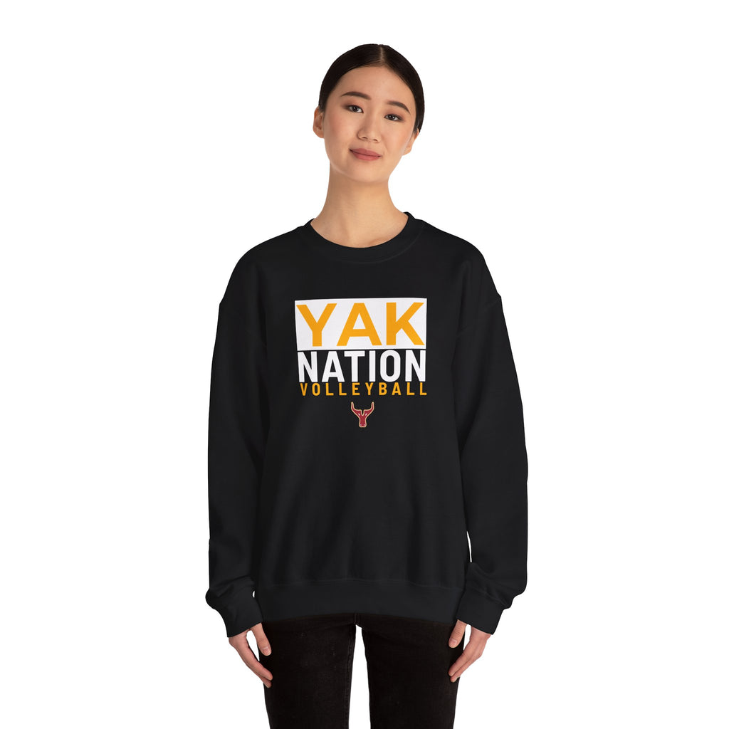 Yak Nation Volleyball Crewneck Sweatshirt