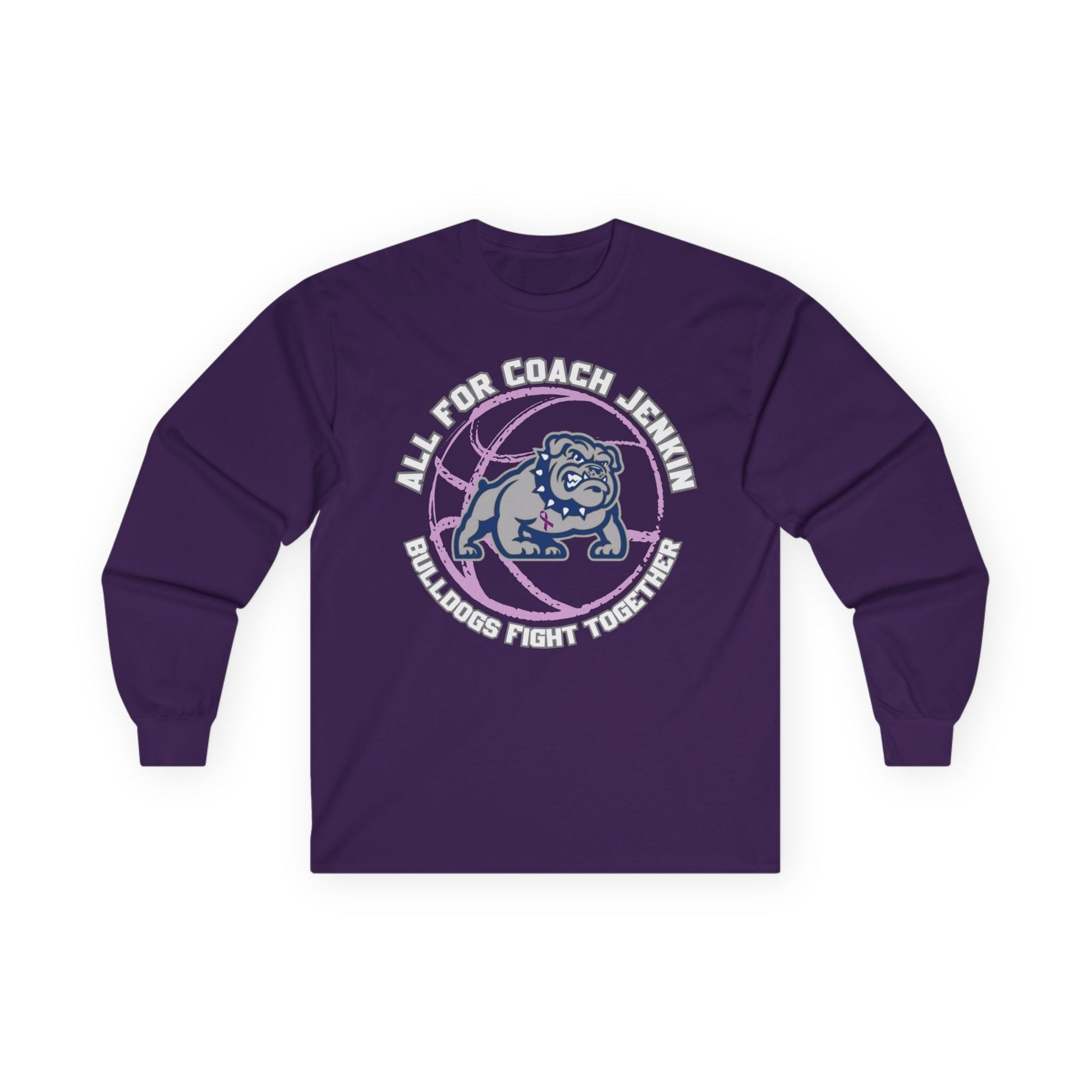 One sided With Bulldog- Fight Together Long Sleeve Tee