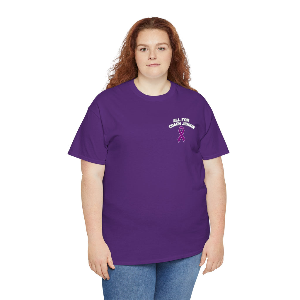 All For Coach Jenkin Bulldogs Fight Together Purple Ribbon
