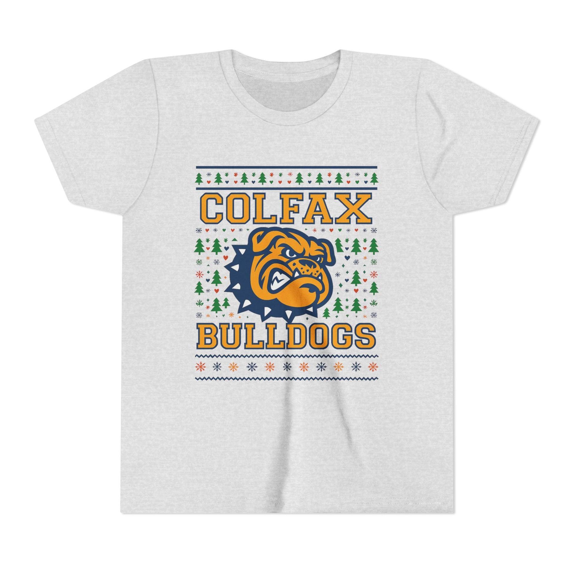 Colfax Bulldogs Ugly Sweater Youth Holiday Tee