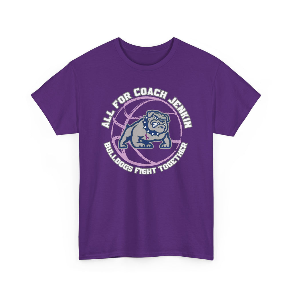 One sided with Bulldog T shirt — All for Coach Jenkin
