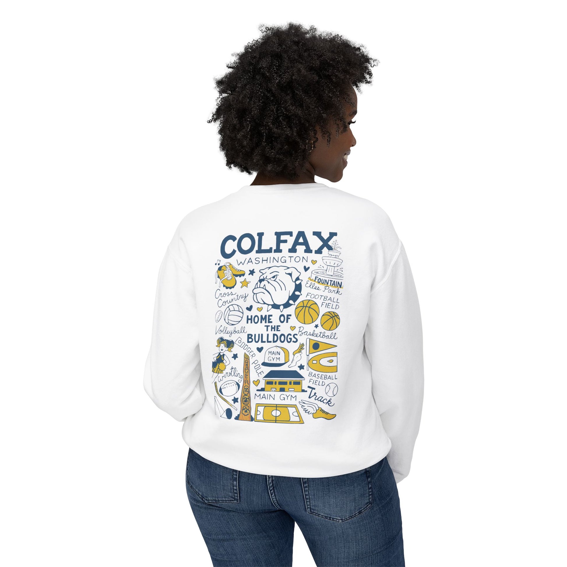 Colfax High School LIGHTWEIGHT Crewneck Limited Edition-Dyed Sweatshirt