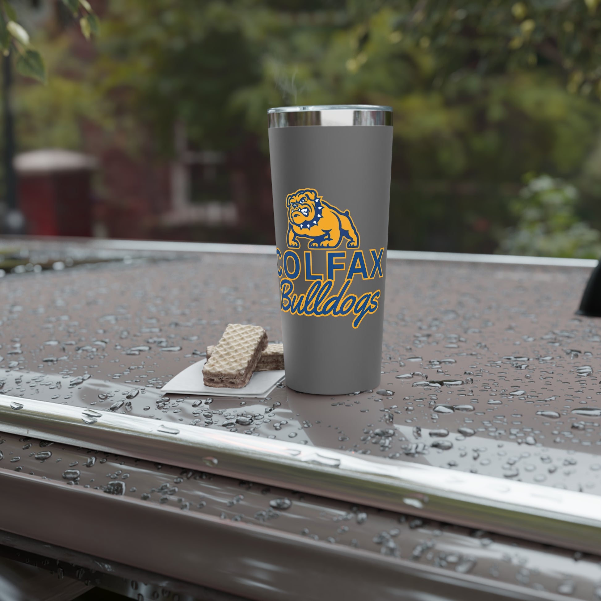Copper Insulated Tumbler - Colfax Bulldogs 22oz Mug, Travel Cup, Sports Fan Gift, Team Spirit, Birthday, Graduation