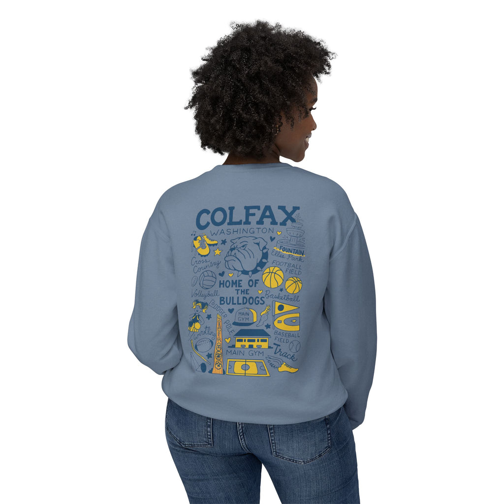 Colfax High School LIGHTWEIGHT Crewneck Limited Edition-Dyed Sweatshirt
