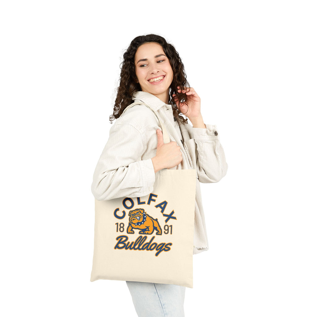 Colfax Bulldogs Cotton Canvas Tote Bag