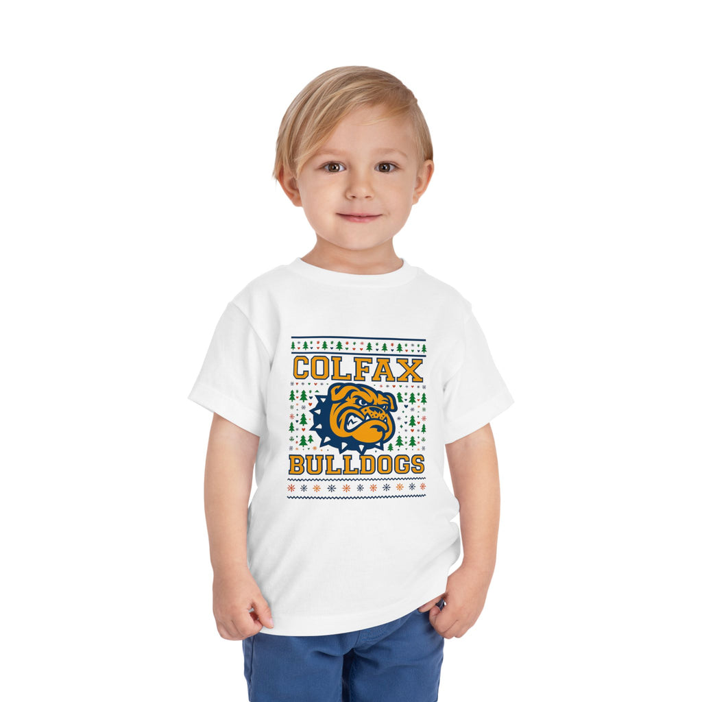 Colfax Bulldogs Ugly Sweater Toddler Tee