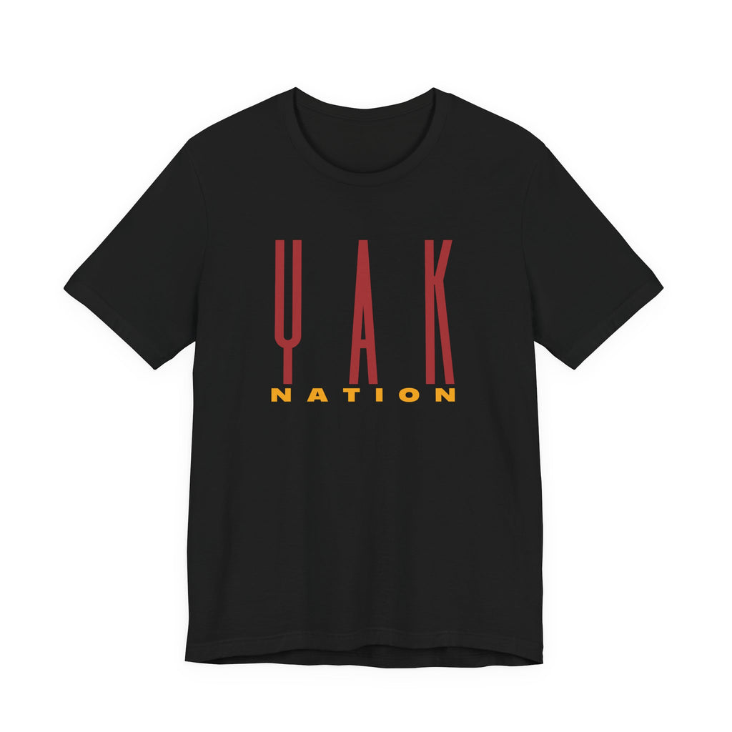 Yak Nation Graphic Tee — Bold Vertical Logo Shirt