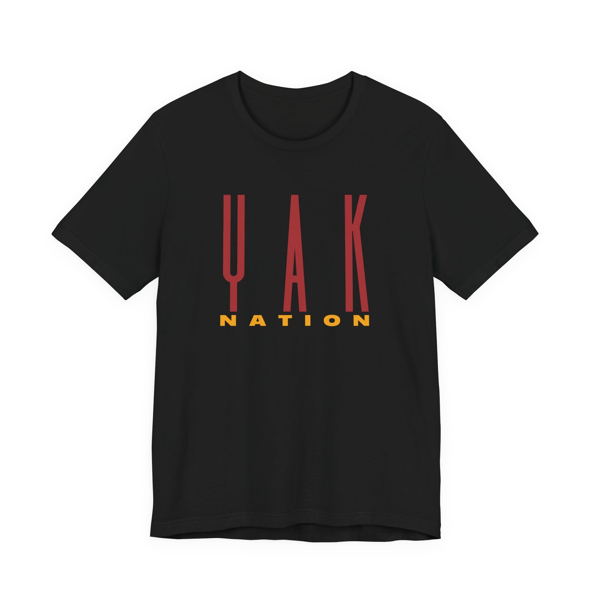 Yak Nation Graphic Tee — Bold Vertical Logo Shirt