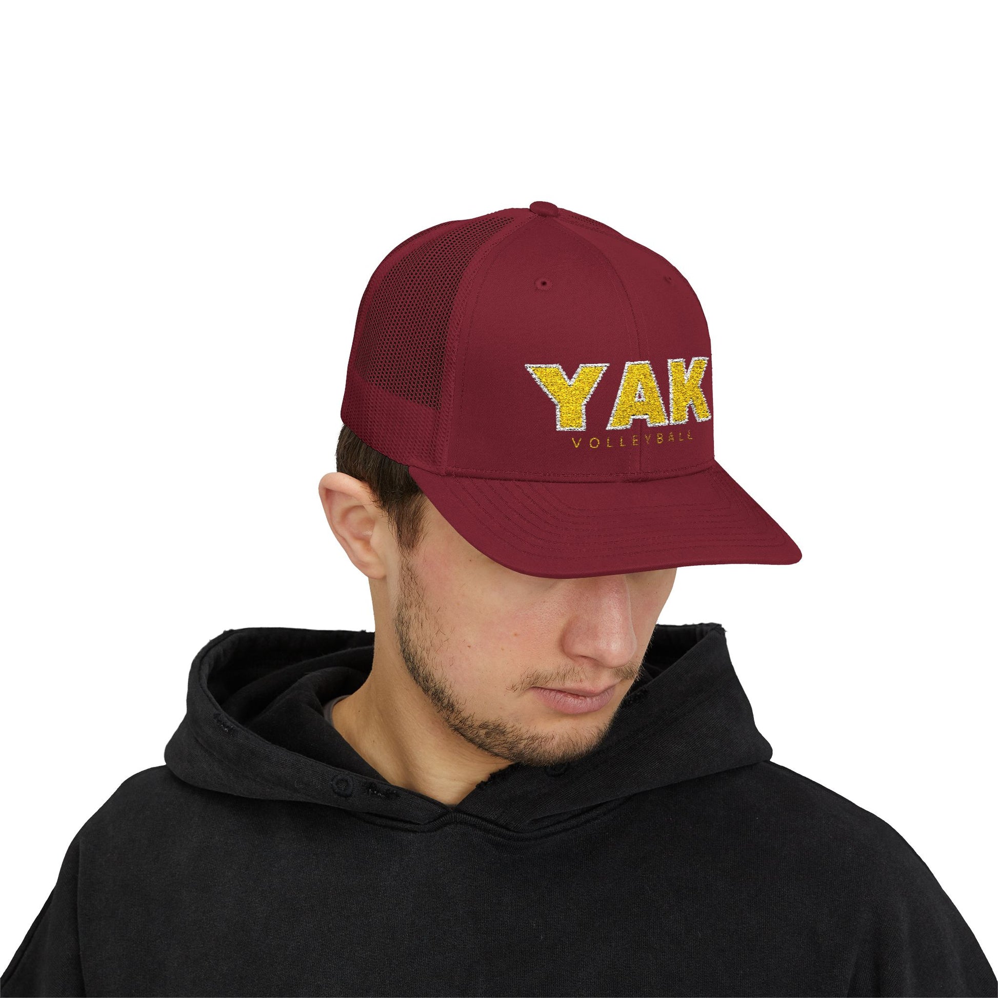 YAK Volleyball Snapback Trucker Cap