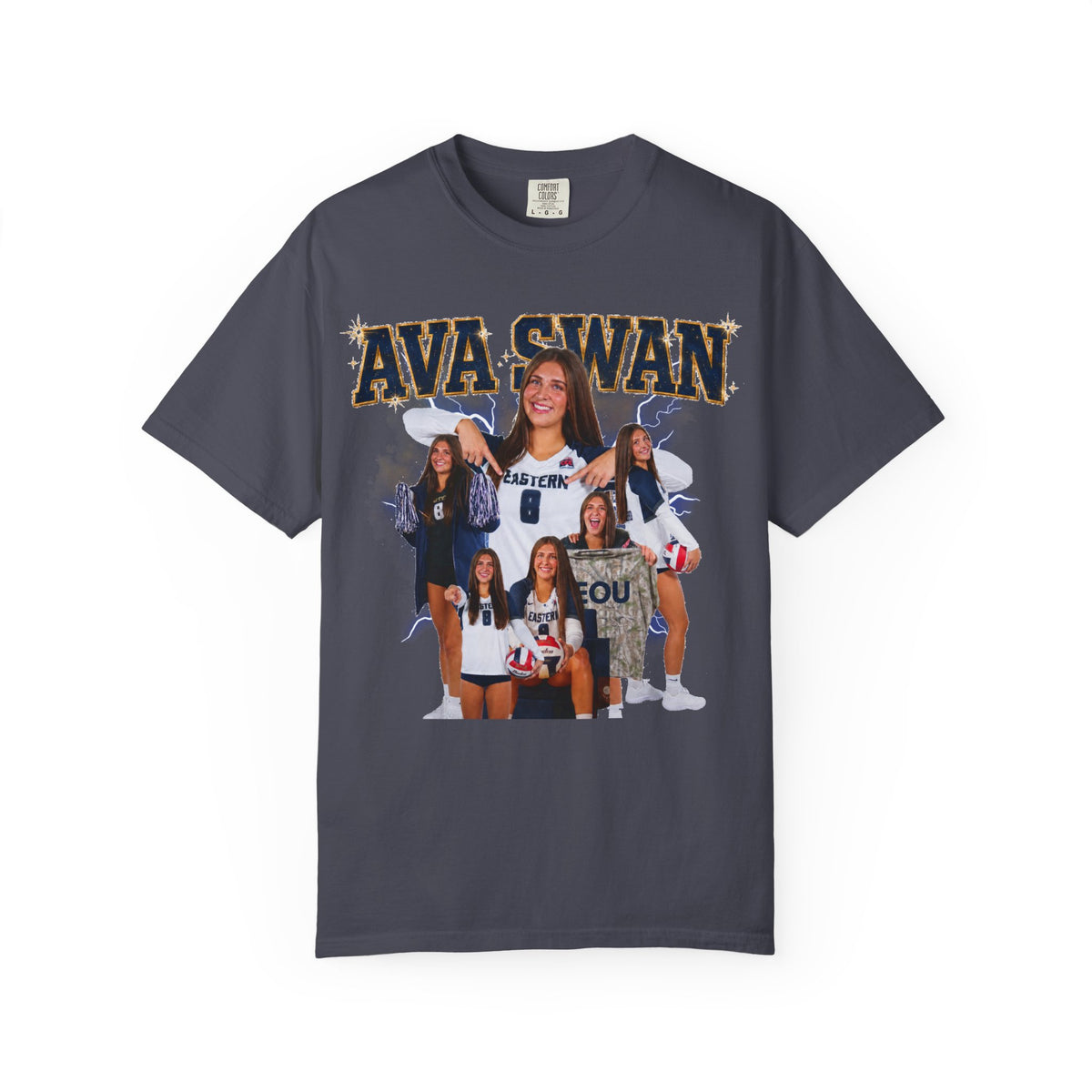 Ava Swan Collage T‑Shirt — Personalized Tee (Swan 8)