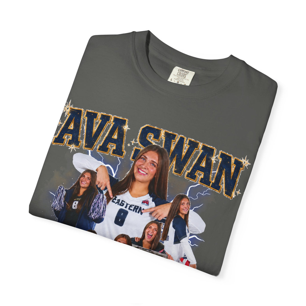 Ava Swan Collage T‑Shirt — Personalized Tee (Swan 8)