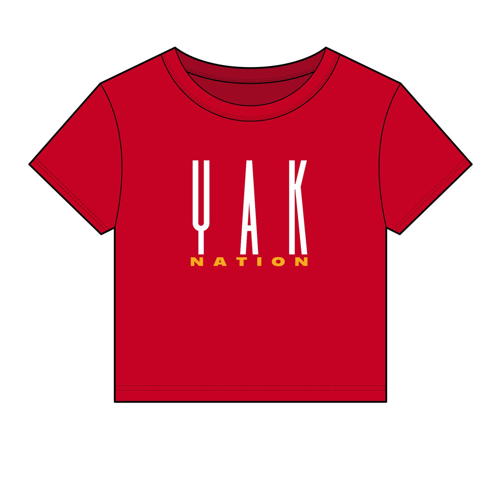 YAK Nation Women's Cropped Baby Tee