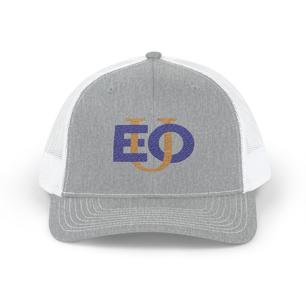 Trucker Cap Richardson 112 EOU Logo Navy and Gold