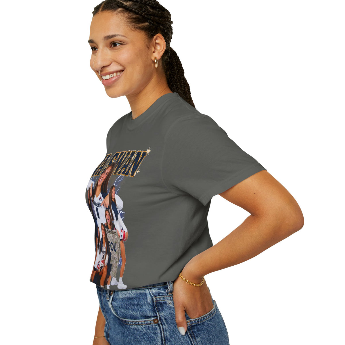 Ava Swan Collage T‑Shirt — Personalized Tee (Swan 8)