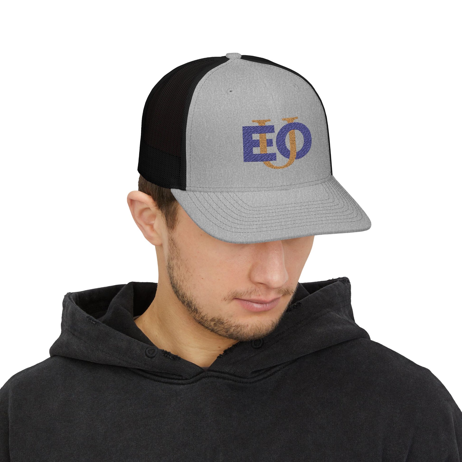 Trucker Cap Richardson 112 EOU Logo Navy and Gold