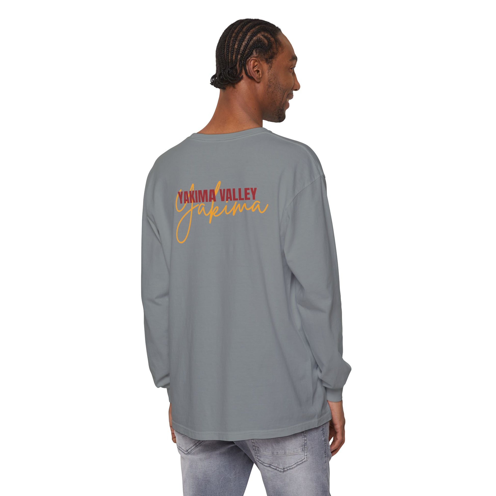 Unisex Volleyball Long Sleeve Tee, Garment-Dyed T-Shirt for Sports Fans, Yakima Valley Apparel, Casual Wear, Great for Gifts