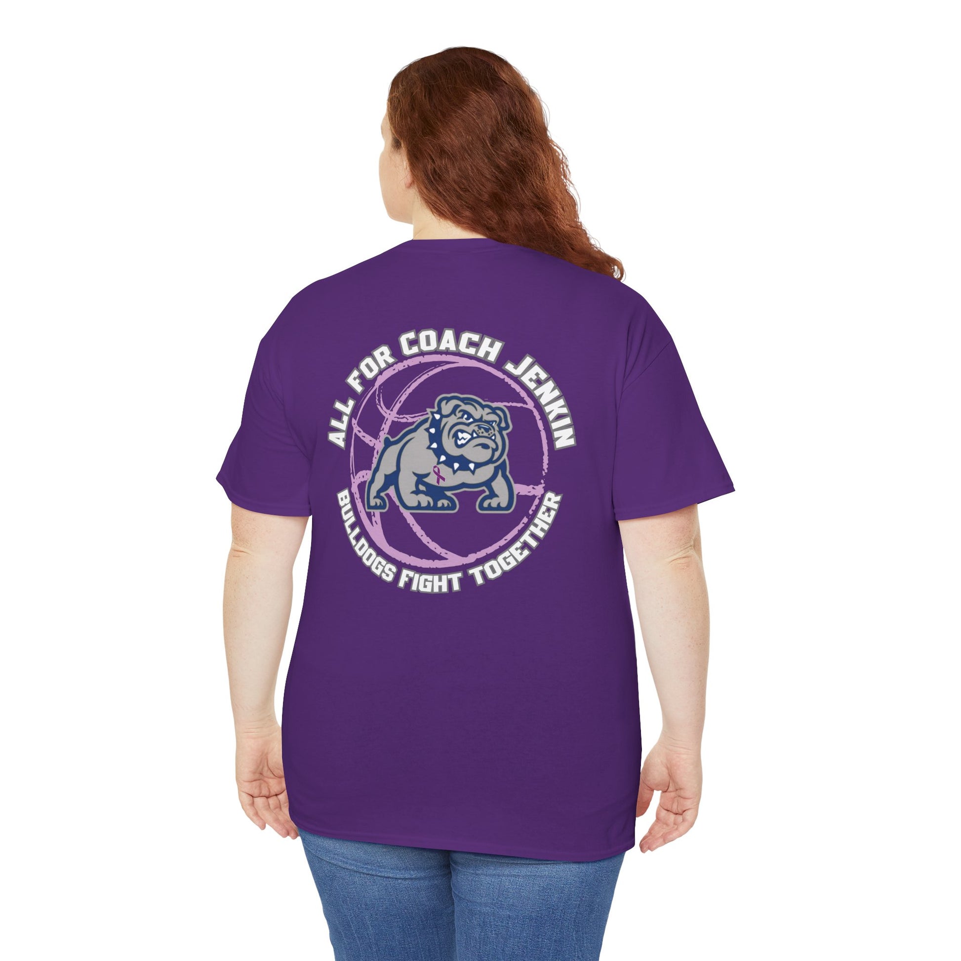 All For Coach Jenkins Bulldogs Fight Together  T‑Shirt