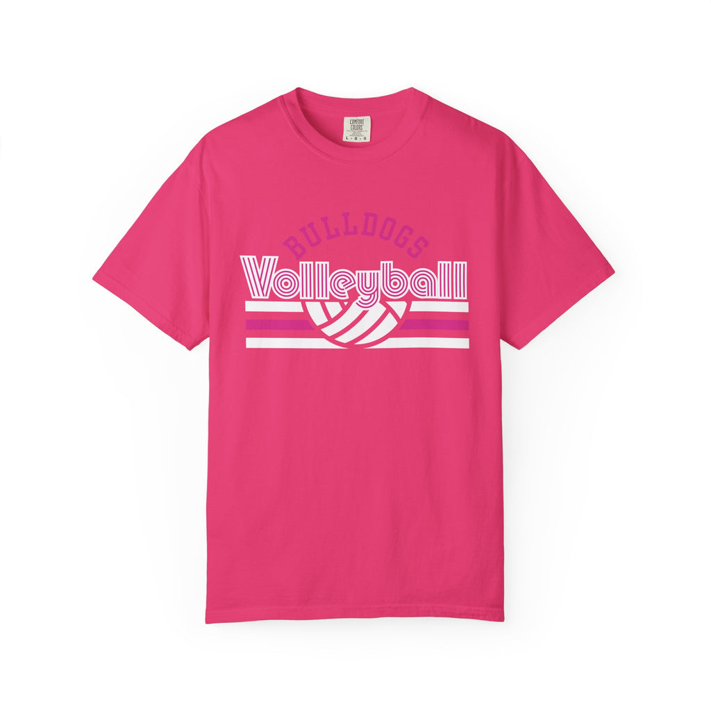 Retro Bulldogs Volleyball Tee