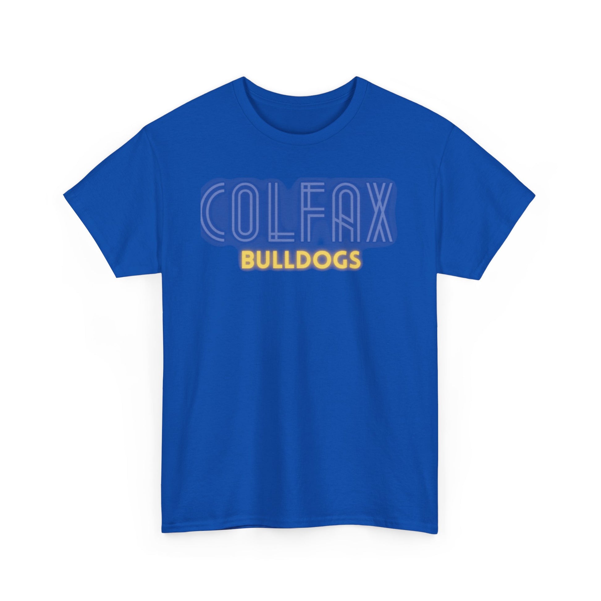 Colfax Bulldogs Neon Unisex Heavy Cotton Tee