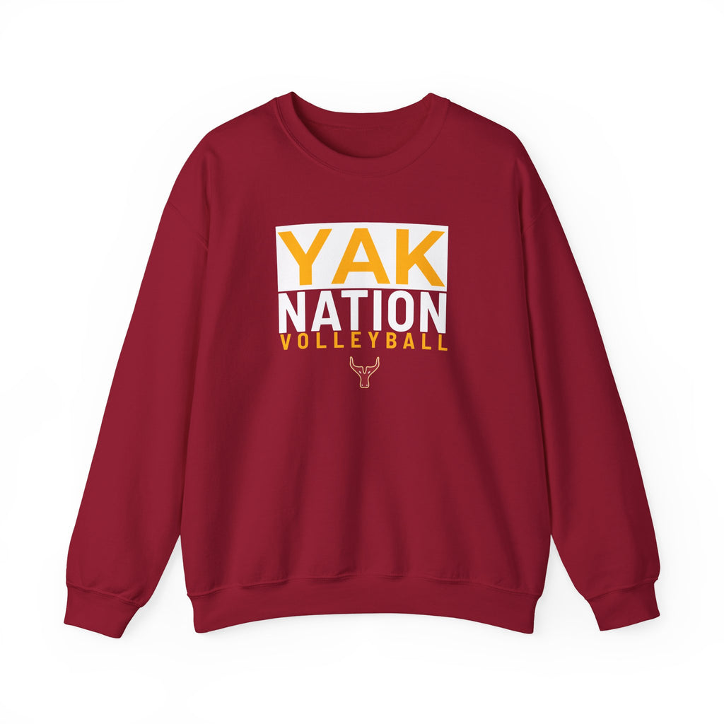 Yak Nation Volleyball Crewneck Sweatshirt