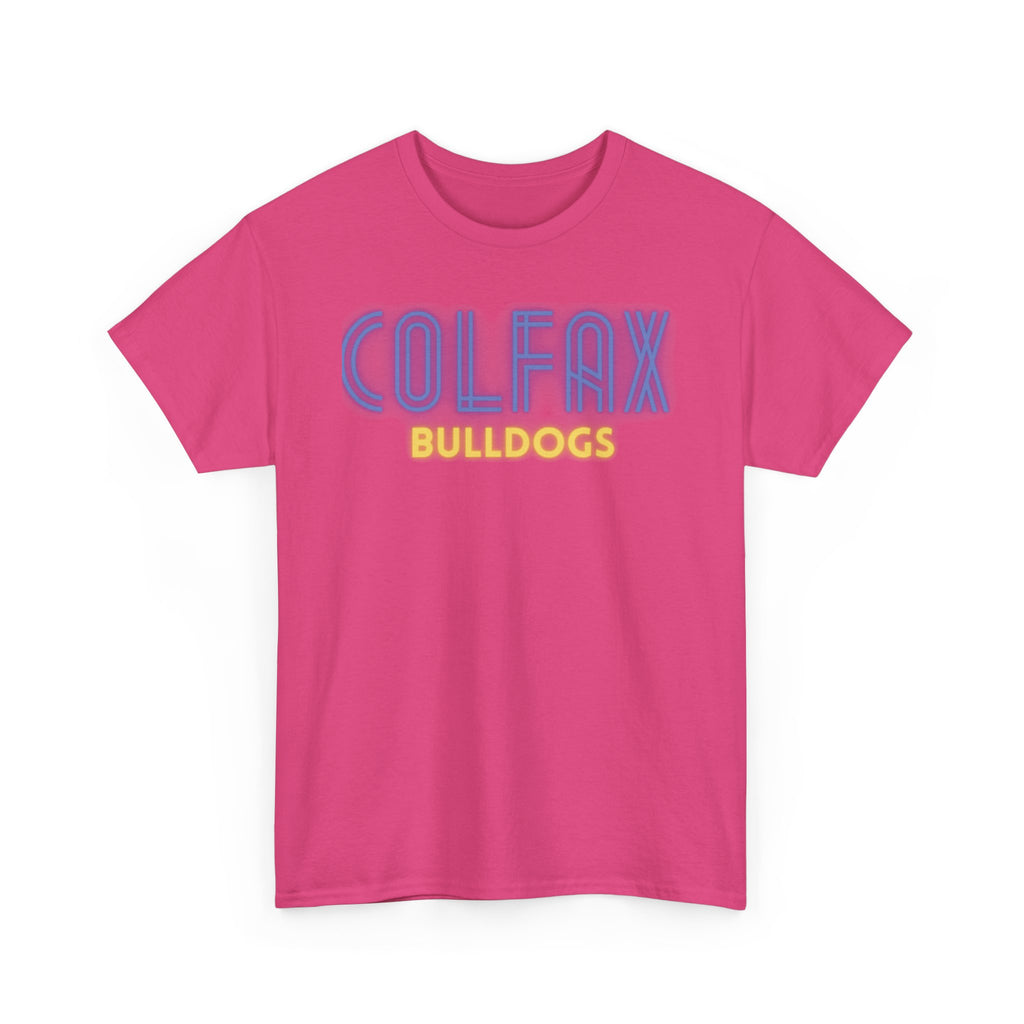 Colfax Bulldogs Neon Unisex Heavy Cotton Tee