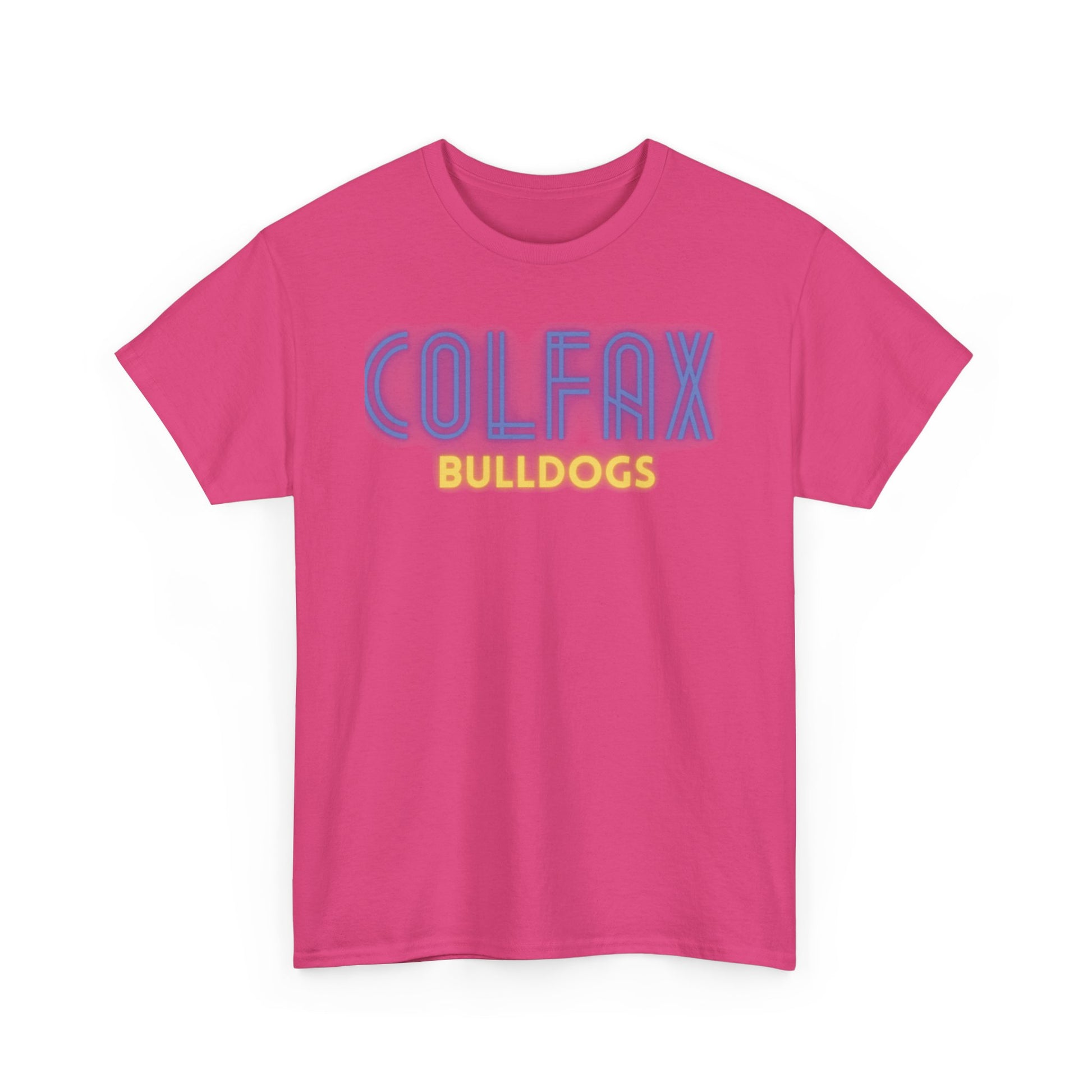 Colfax Bulldogs Neon Unisex Heavy Cotton Tee