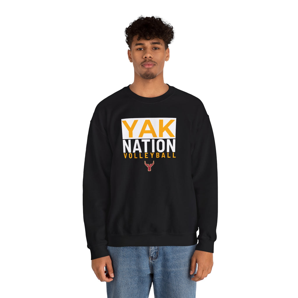 Yak Nation Volleyball Crewneck Sweatshirt
