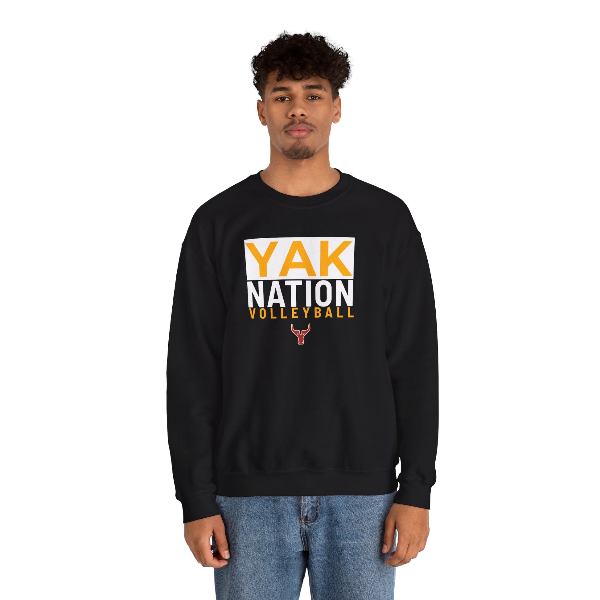 Yak Nation Volleyball Crewneck Sweatshirt