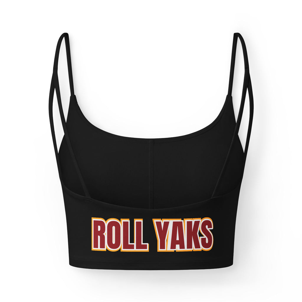 Women's Luxe Bra — 'ROLL YAKS' Athletic Crop Top Bra