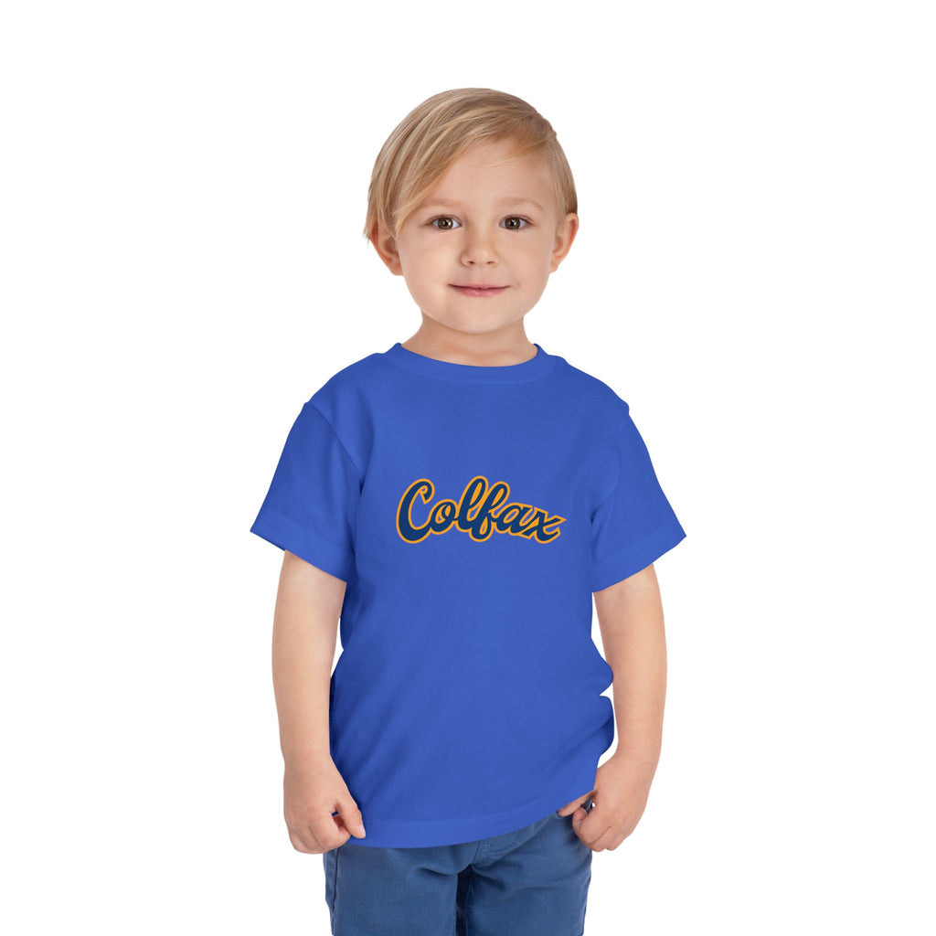 Colfax Toddler Tee — Retro Script Kids Shirt
