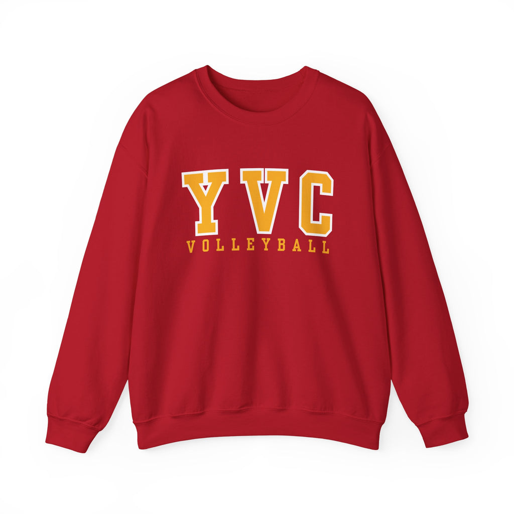 YVC Volleyball Crewneck Sweatshirt - Collegiate Style Athletic Pullover