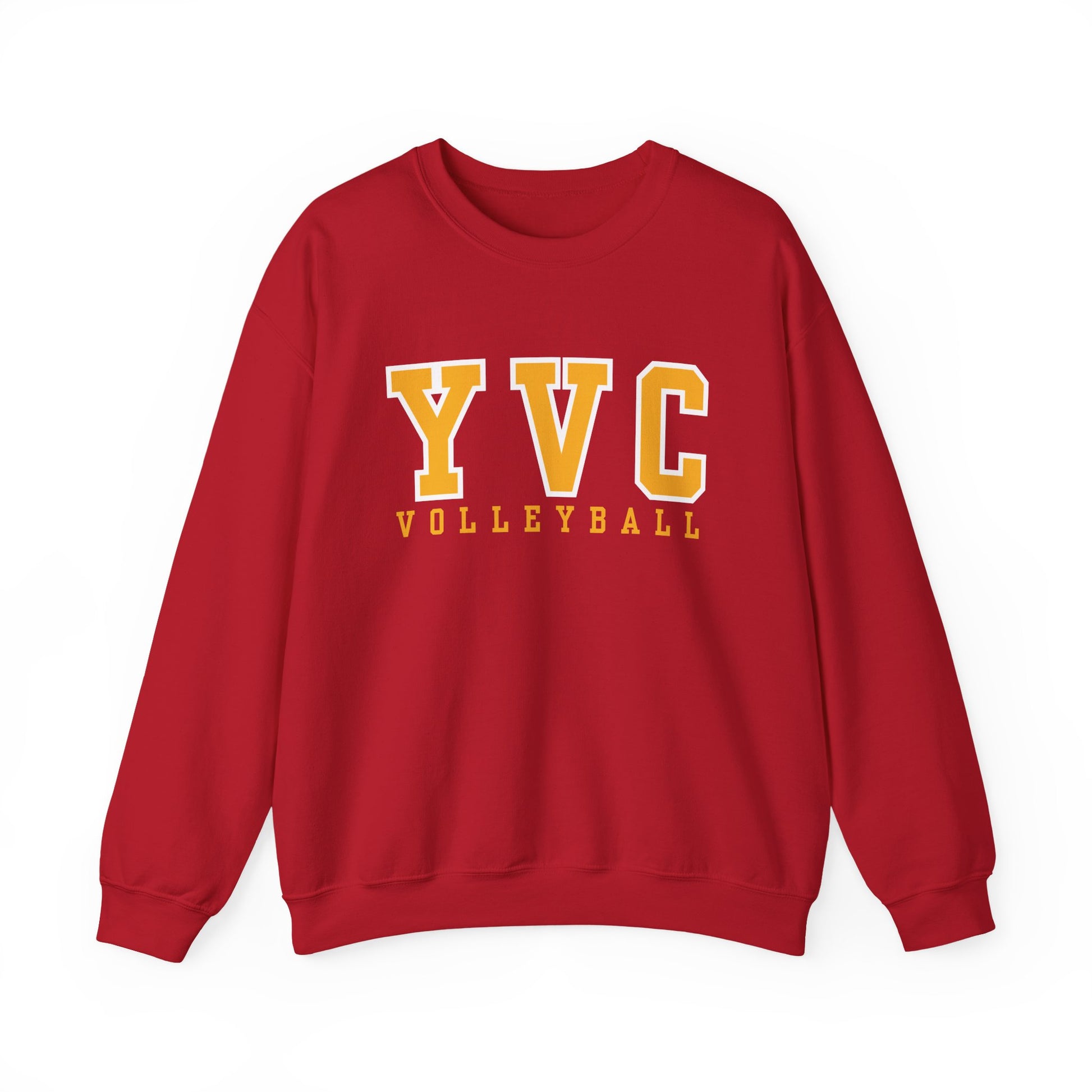 YVC Volleyball Crewneck Sweatshirt - Collegiate Style Athletic Pullover