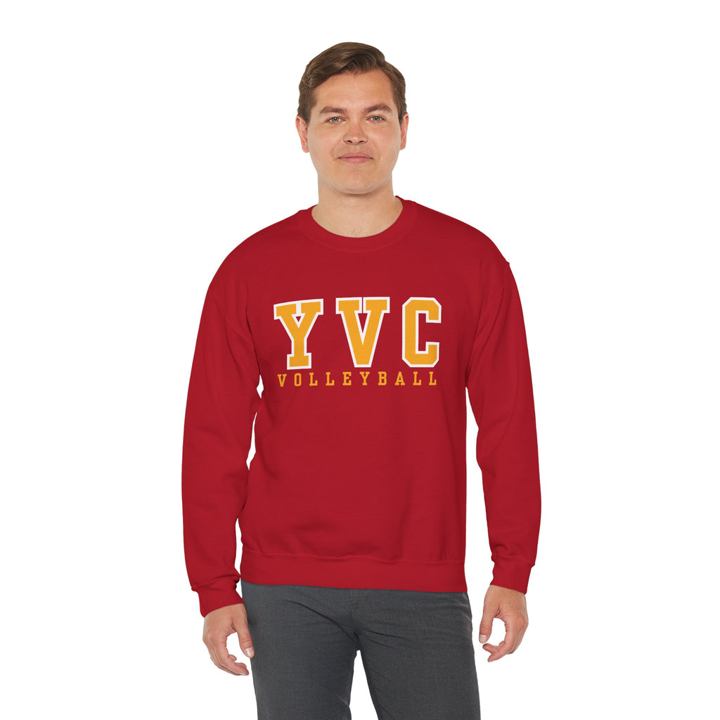 YVC Volleyball Crewneck Sweatshirt - Collegiate Style Athletic Pullover