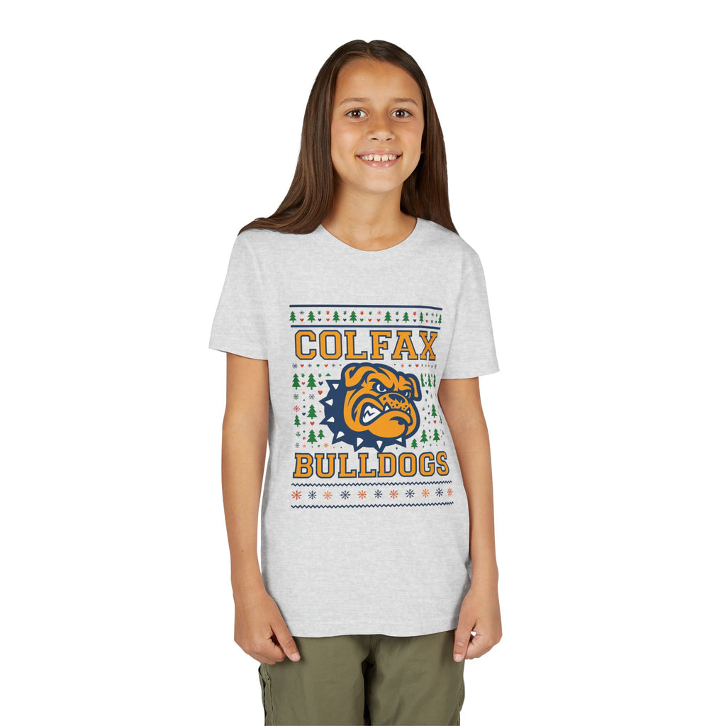 Colfax Bulldogs Ugly Sweater Youth Holiday Tee