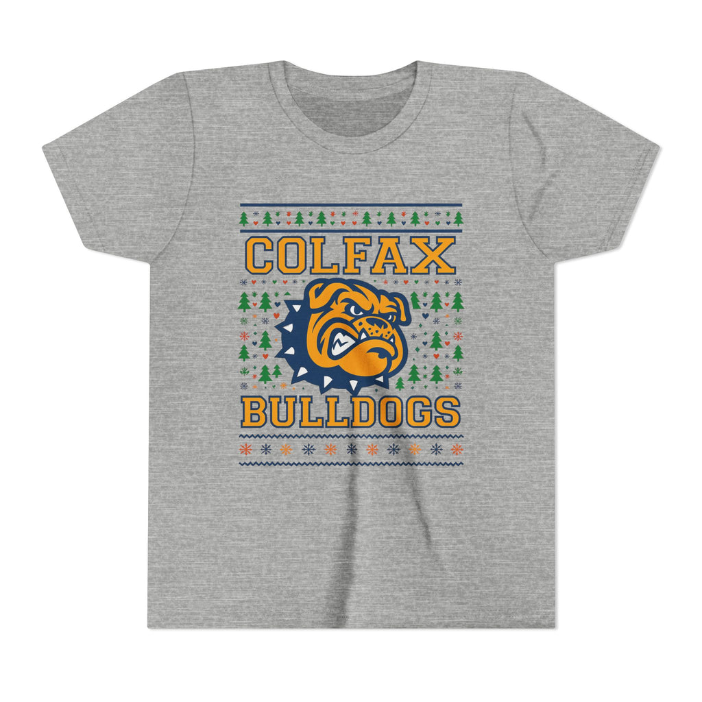 Colfax Bulldogs Ugly Sweater Youth Holiday Tee