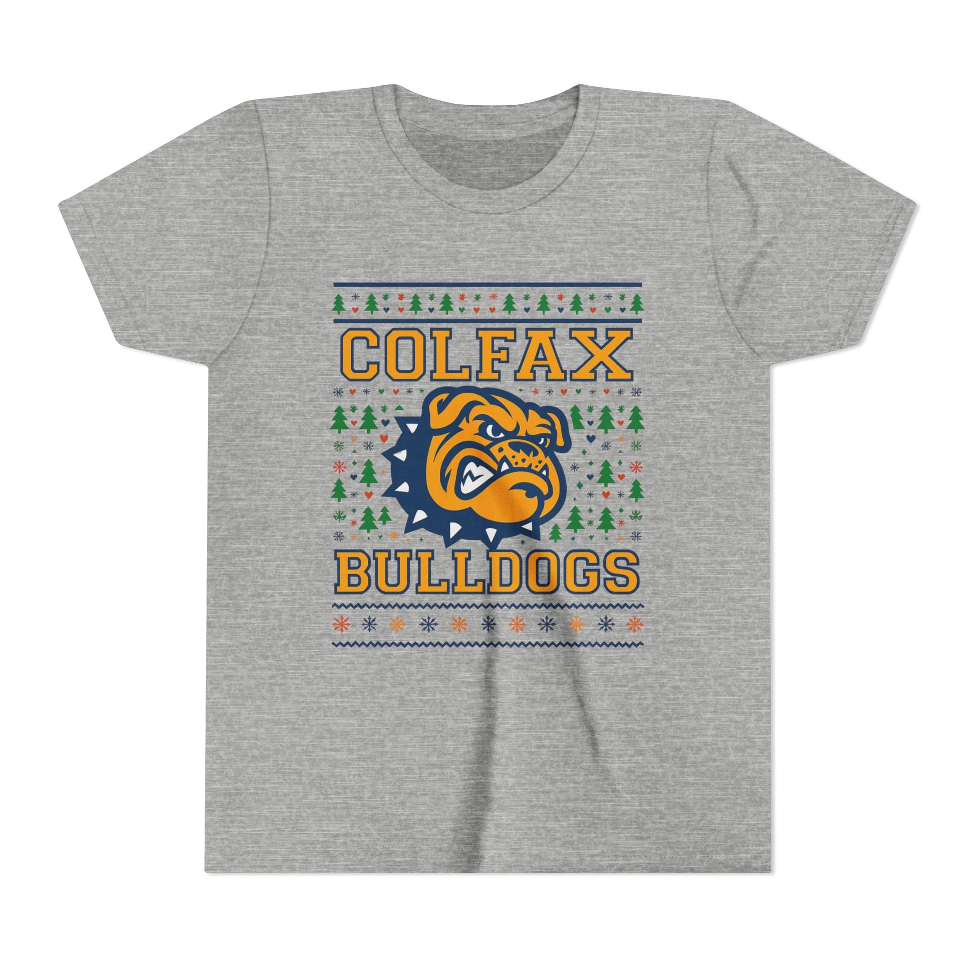 Colfax Bulldogs Ugly Sweater Youth Holiday Tee